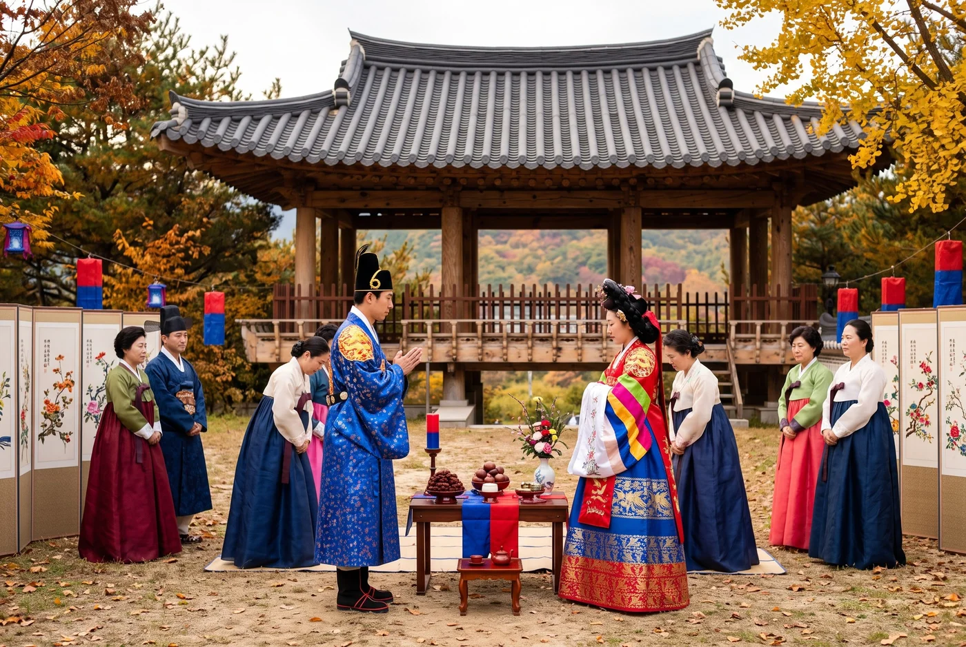 왕세자와 왕세자비 — 전통 혼례
