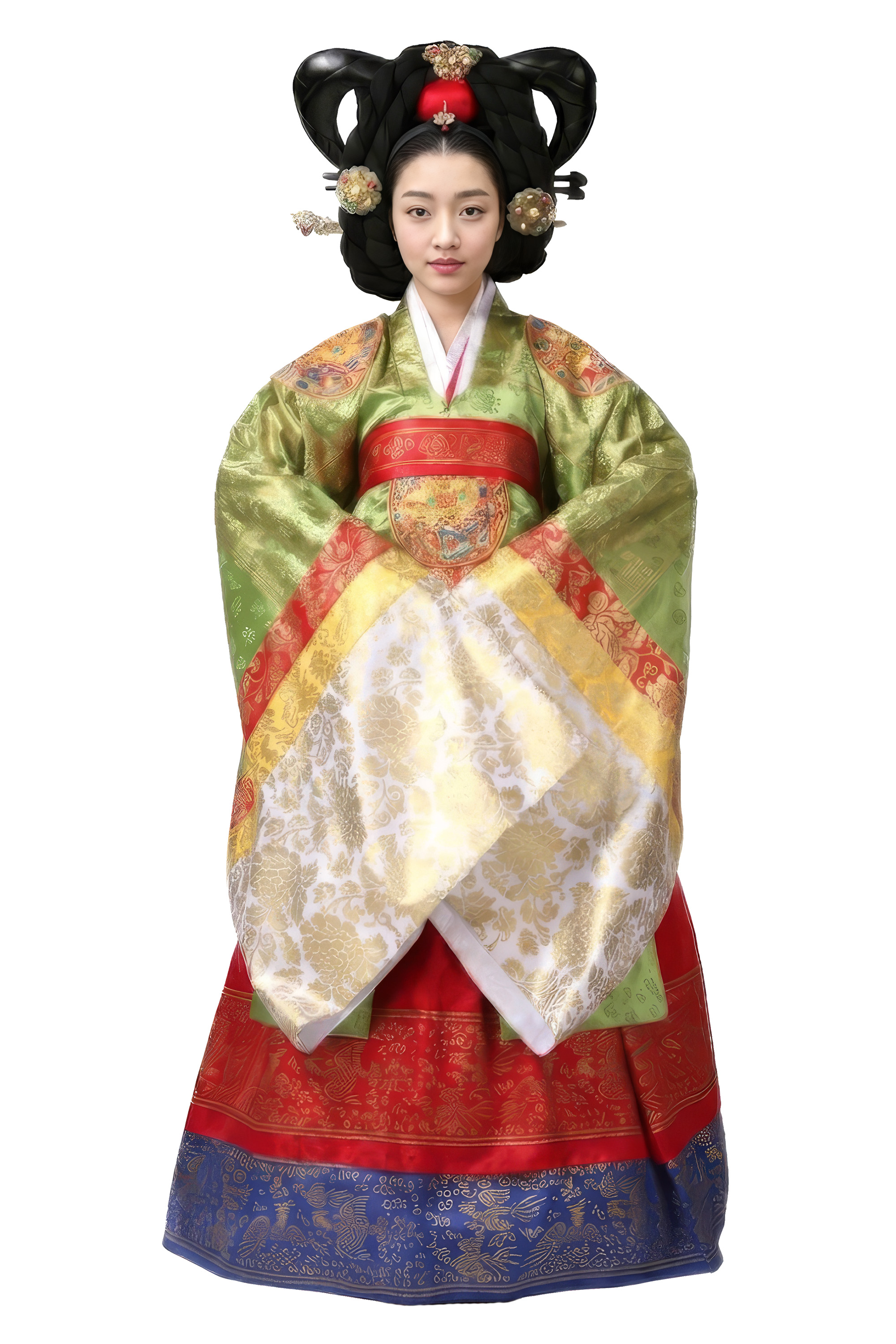 조선 궁중 의상 녹원삼